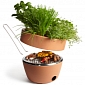Spotlight: Flower Pot Also Serves as a Mini Grill