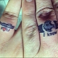 “Star Wars” Fans Get Themed Wedding Band Tattoos