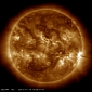 Sun Produces Energetic Flare from Large Active Region