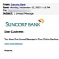 Suncorp Bank Phishing Scam: 1 Unread Message