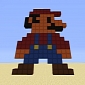 Super Mario Bros. World 1-1 Recreated in Xbox 360 Minecraft