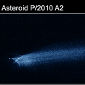 Suspected Asteroid Collision Caught on Tape