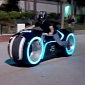 TRON Legacy LightCycle All-Electric Replica Goes Testing [Video]