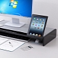 Tablet-Storing Display Stand Turns a Tablet Into a PC