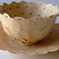 Tea Cups Made from Recycled Book Pages