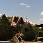 Teen Dives in the Pool, Makes Impossible Basketball Trick Shot