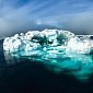 Teens Go on a Joyride on Miniature Iceberg Floating on US Lake