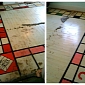 Tenant Finds That Floor Has Been Turned into Giant Monopoly Board