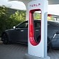 Tesla Cuts the Ribbon on New Superchargers Installed in Car Parks in the UK