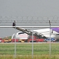 Thai Airways Covers Up Plane Logo with Paint After It Skids Off Runway