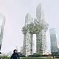 'The Cloud' in Seoul, Inspired by the Flaming World Trade Center Towers