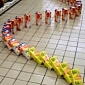 The Domino Effect – Check Out What Supermarket Staff Do During Their Night Shift