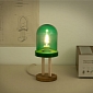 The First LED from 1962 Inspires Hand-Blown Glass Lamps