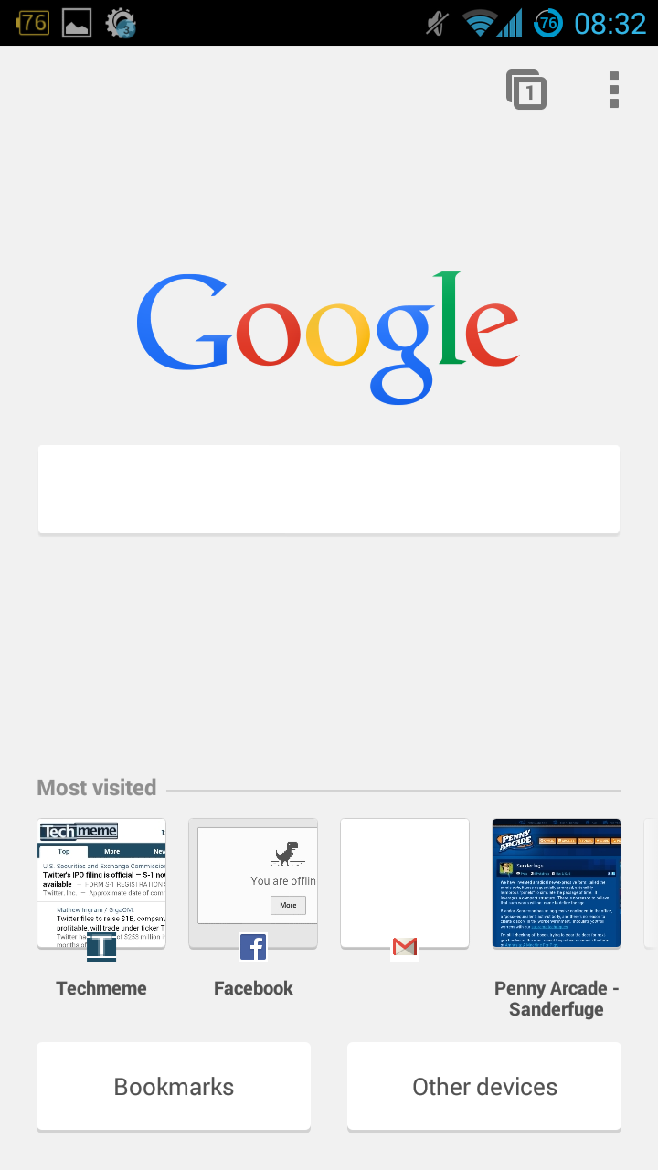 how to search a web page in chrome android