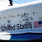The Independence Space Shuttle Vandalized with Graffiti