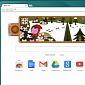 The Little Red Riding Hood Doodle Inside the Chrome New Tab Page