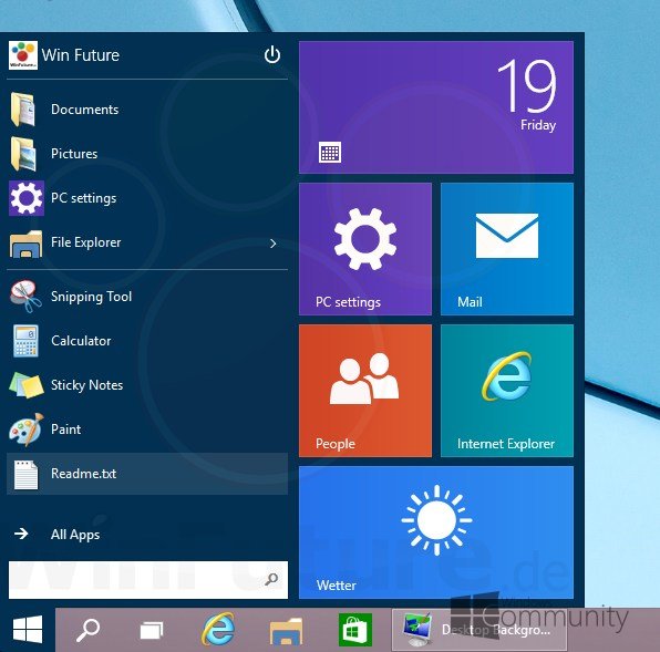 windows 7 start menu settings