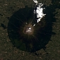 The Taranaki Volcano Seen from Space, So Perfect It Doesn't Look Real