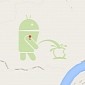 There’s an Android Bot Taking a Leak on Apple’s Logo in Google Maps <em>Updated</em>