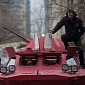 This Cab in Russia Is Actually an Amphibian, Fully Armored Military Vehicle