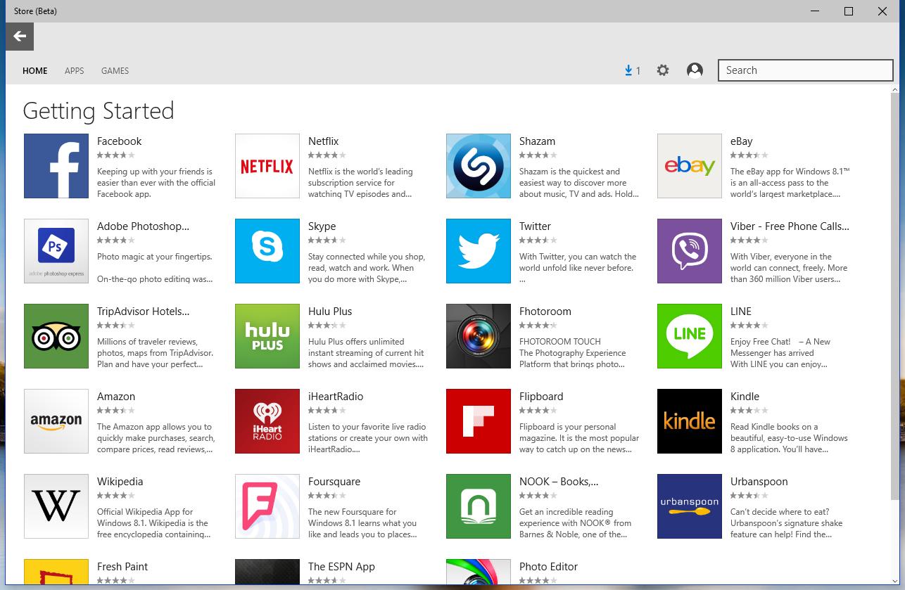 windows 10 app store download
