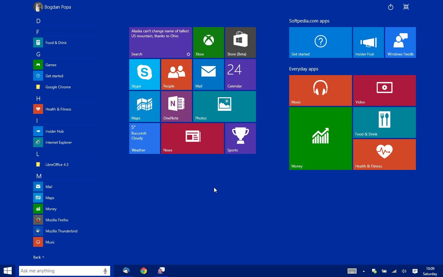 This Is the New Windows  10 Start Menu Start Screen 