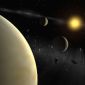 Three Extra-Solar Planets Discovered in One Shot