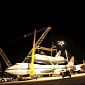 Time-Lapse of Shuttle Enterprise Being Removed from SCA 905