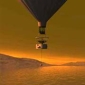 Titan Moon from an Air Balloon