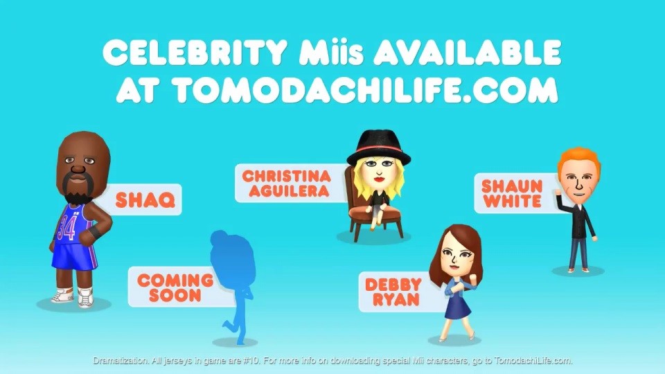 Tomodachi Life Gets Some Star Power From Christina Aguilera Shaquille O Neal And More