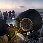 Tumbled Soyuz Capsule Disgorges Three Astronauts
