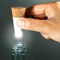 Turn Empty Bottles Into Lamps with This LED Cork