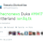 Twitter Spam with #MH17 Could Lead to Malicious Pages