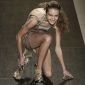 Two Models Tumble in Herve Leger Shoes at NY Fashion Week