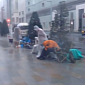 Typhoon Hits Japan, Apple Houses Campers Inside Store Theater