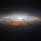UFO Galaxy Caught Edge-On in New Hubble Image