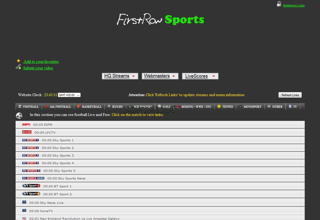 Illegal Sports Streaming Sites Uk
