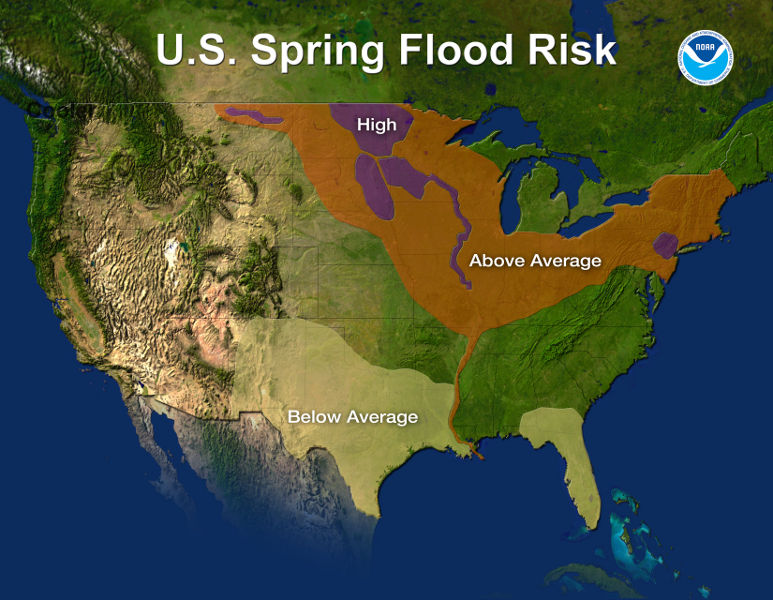 US Spring Floods Begin, Worst Yet to Come