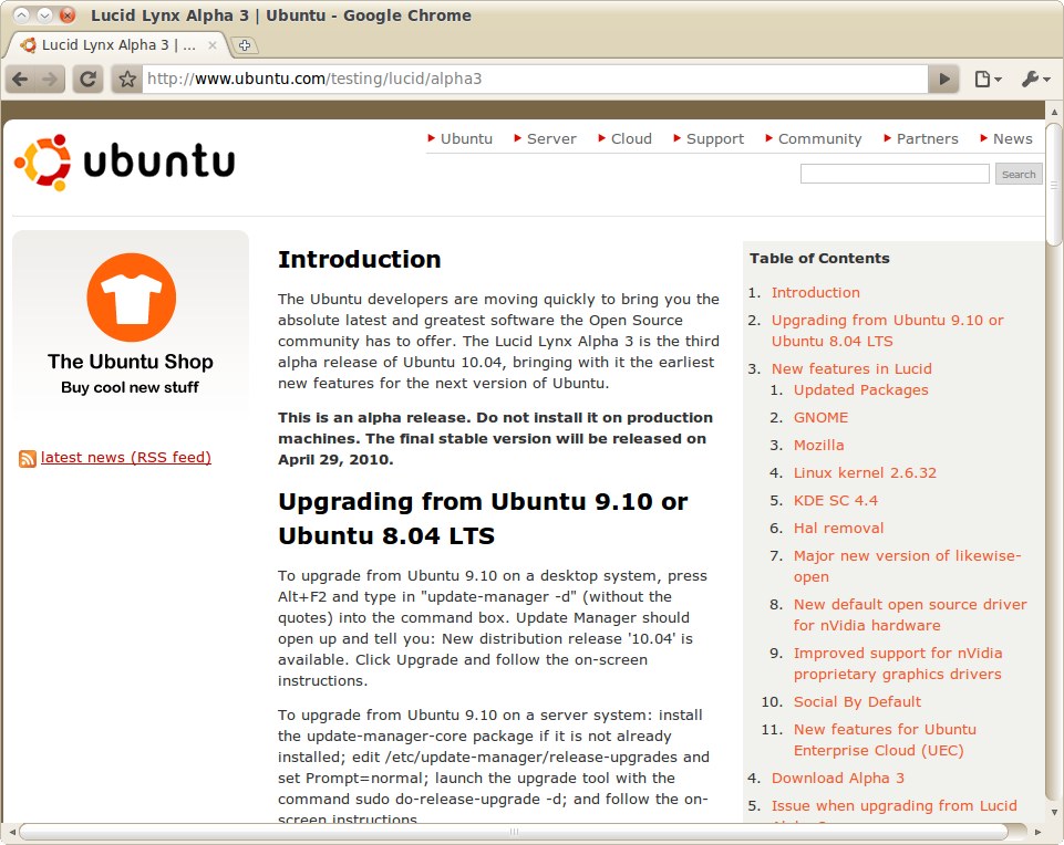 Ubuntu 10.04 Radiance and Ambiance Themes for Google Chrome