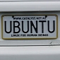 Ubuntu As a License Plate Is Not Something You See Everyday