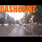 Ukrainian Driver Hits Manhole, Van Goes Flying in the Air