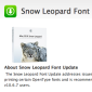 Update Your Mac OS X Snow Leopard Machine with New Font Update from Apple