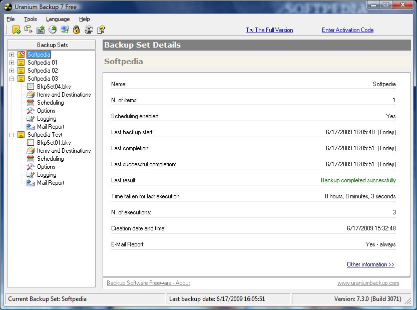 Uranium Backup 9.8.1.7403 download the new version for windows