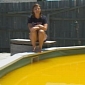 Vandals Turn Single Mother's Pool Neon Yellow Using Mystery Substance