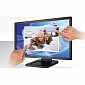 ViewSonic Monitor with Dual Point Optical Touch Technology