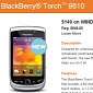 WIND Mobile Intros BlackBery Torch 9810 for $550 (410 EUR)