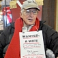 “Wanted: A Wife” – 82-Year-Old Man Wears Sign to Find His Soulmate