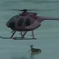 Watch: Helicopter Saves Deer Stranded on a Frozen Lake