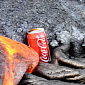 Watch: Lava Flow Engulfs Defenseless Cans of Coke