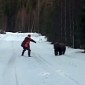 Watch: Man Scares the Life Out of Charging Bear